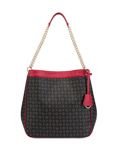 BORSA A SPALLA BLACK/LAKY RED