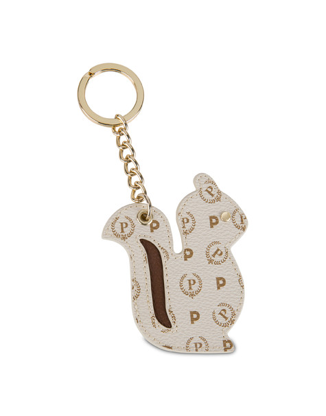 Portachiavi scoiattolo Heritage Logo Classic AVORIO/MARRONE