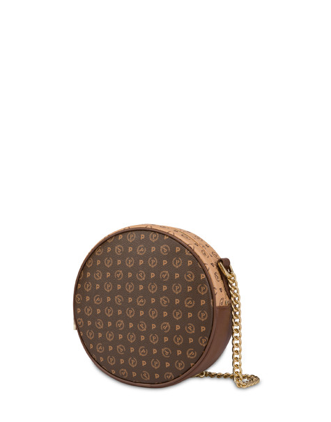 Round bag bicolor Heritage MARRONE/CREMA/MARRONE