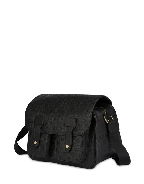 Borsa a spalla multitasche Heritage Logo Embossed NERO