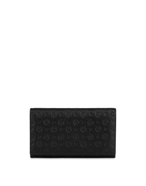 Heritage Logo Embossed wallet BLACK