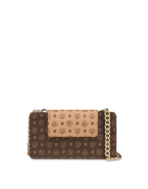 Clutch Porta Cellulare Bicolor Heritage Crema/marrone