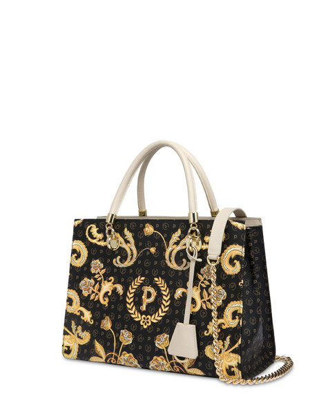 Heritage Queen For A Day shopping bag BLACK/IVORY