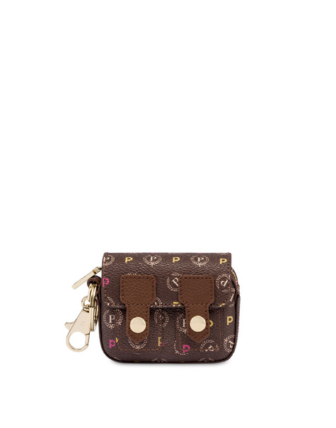 Heritage mini shoulder bag charm MULTICOLOUR/BROWN