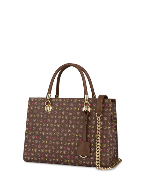 Shopping bag Heritage Logo Classic MULTICOLOR/MARRONE