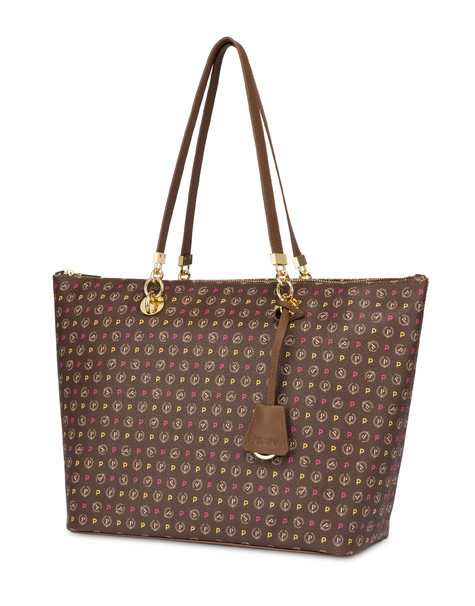 Shopping Bag Heritage Logo Classic Multicolor/marrone