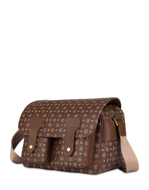 Borsa a spalla multitasche Heritage Logo Classic MULTICOLOR/MARRONE