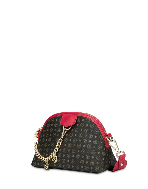 Heritage Logo Classic crossbody bag BLACK/LAKY RED