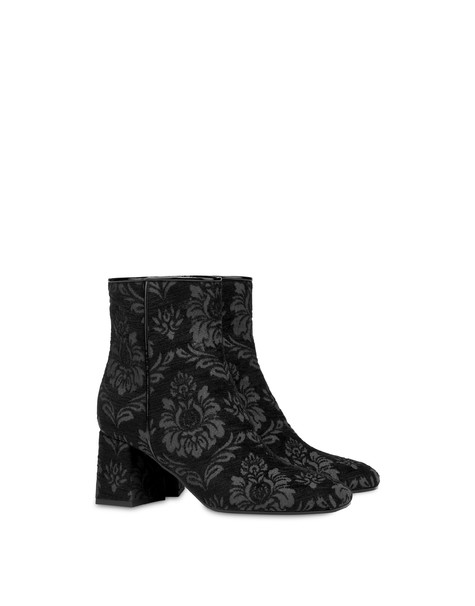Orient's Allure damask ankle boots BLACK