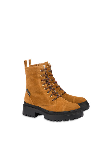 Combat boot in Mountain Forest split leather WAFER
