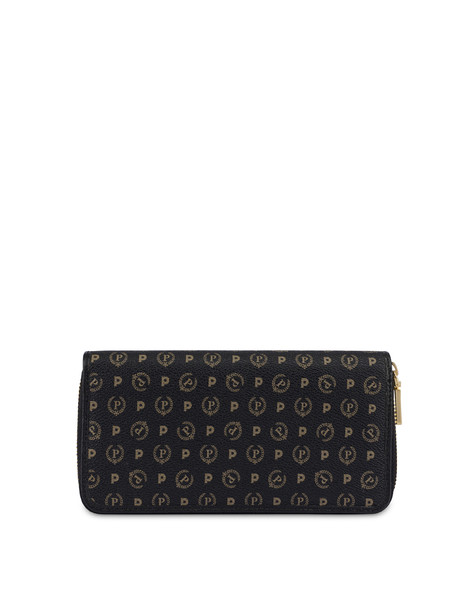 Portafoglio zip around Heritage Logo Classic NERO/NERO