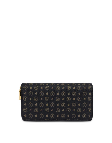 Portafoglio zip around Heritage Logo Classic NERO/NERO