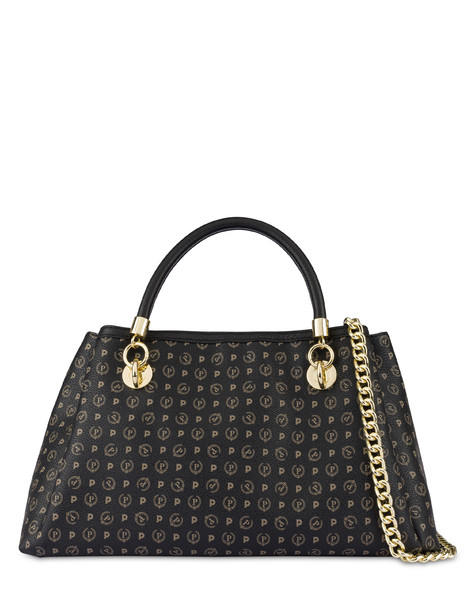 Heritage Logo Classic Handbag Black/black