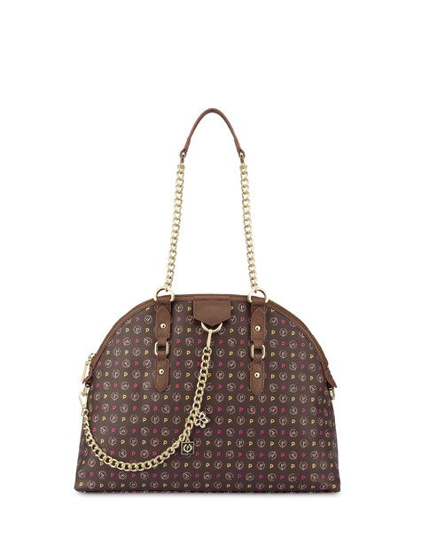 Heritage Logo Classic shoulder bag MULTICOLOUR/BROWN