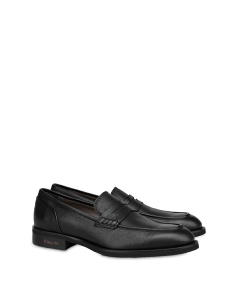 Gentlemen's Club calf leather loafers BLACK