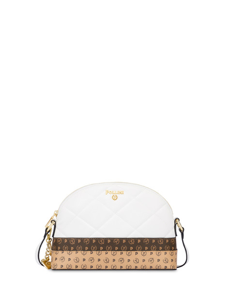 My Heart quilted shoulder bag WHITE/CREAM/BROWN