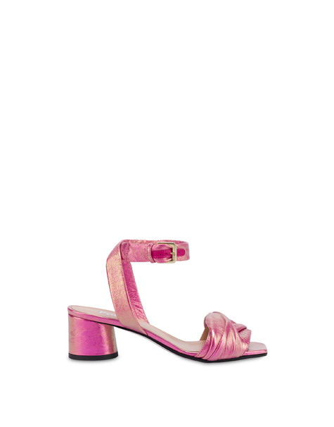 Soft Spring iridescent nappa leather sandals RASPBERRY