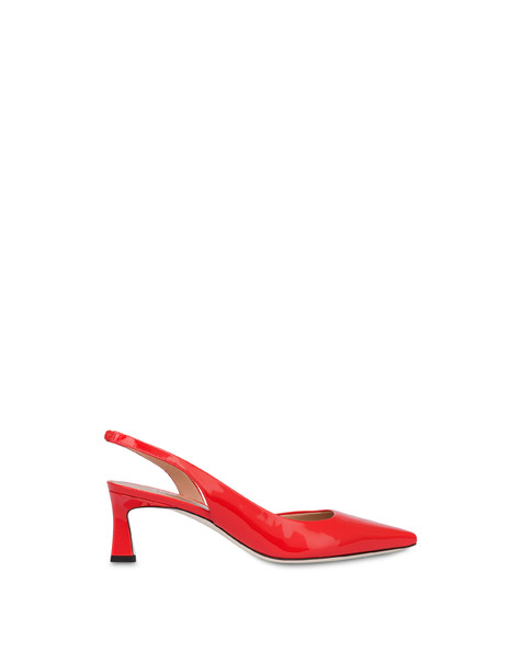 Cote d'Azure slingbacks in patent leather SALMON