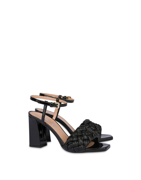 Sandals with Puffy weave BLACK/BLACK