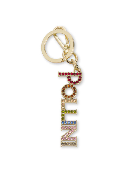 Multicolor Lettering keychain charm GOLD/MULTICOLOUR