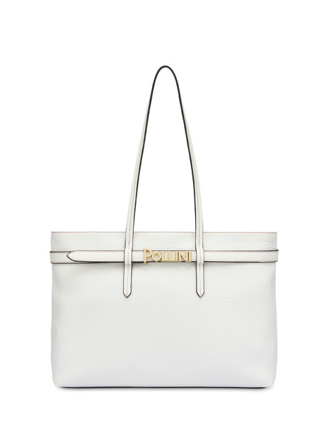 Gold Belt shopping bag WHITE/WHITE