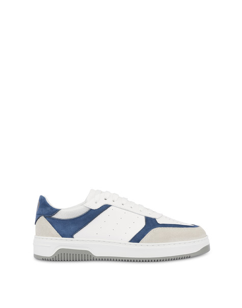 Field calfskin and crust sneakers WHITE/SAND/WHITE/BLUEBERRY