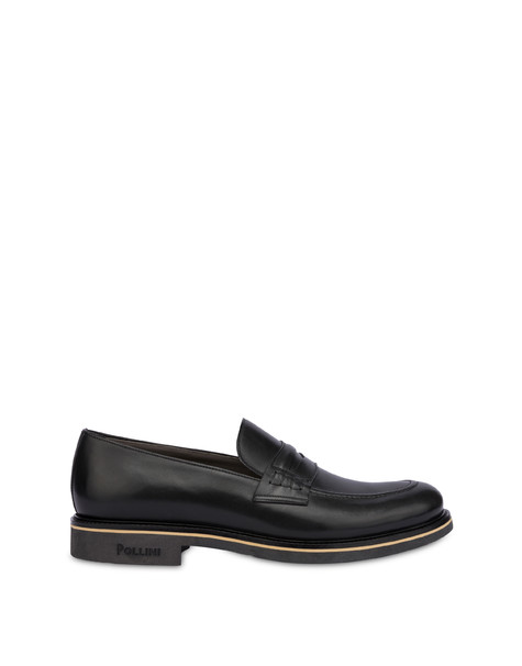 Corinto calfskin loafers BLACK