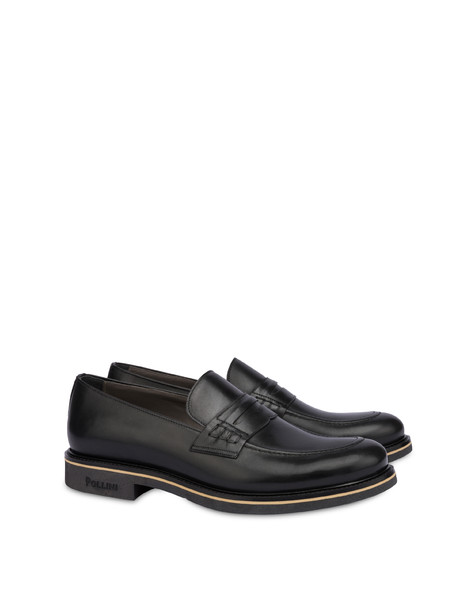 Corinto calfskin loafers BLACK