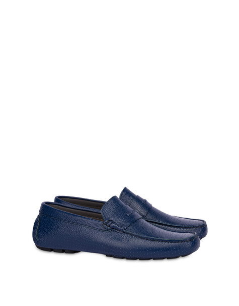 Driver Shoes calfskin loafers BLUEBERRY