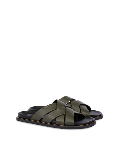 Natural Feeling nappa leather fussbett sandals MUSK