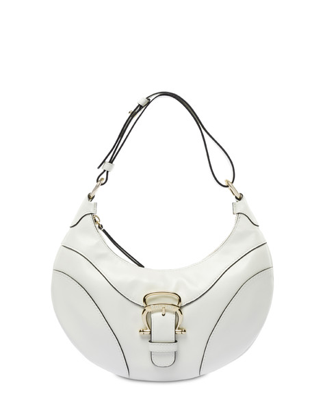 Shoulder bag in Cabiria Buckle calf leather IVORY