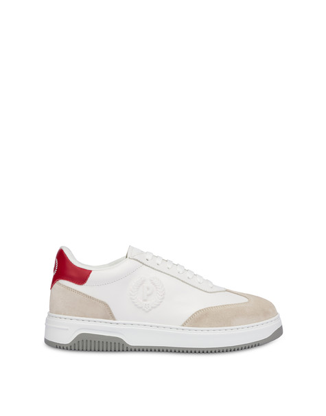 Nintees-Field calfskin sneakers WHITE/SAND/POPPY