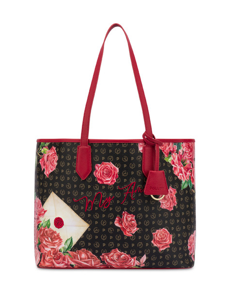 Shopping bag Heritage My Amore NERO/ROSSO
