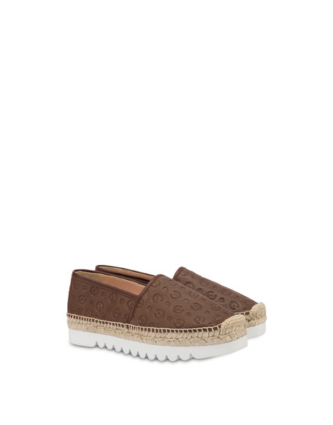 Espadrillas Heritage Logo Embossed MARRONE