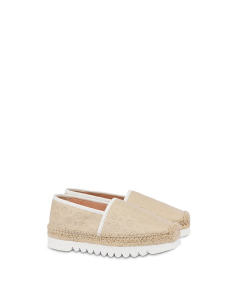 Heritage Logo Embossed espadrilles IVORY