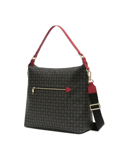 Heritage Pvc Shoulder Bag Black/laky Red