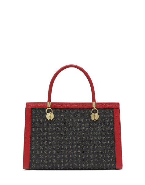 BORSA A SPALLA NERO/LACCA