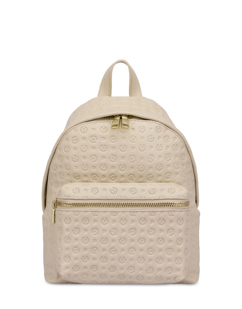 Heritage Logo Embossed Backpack Ivory