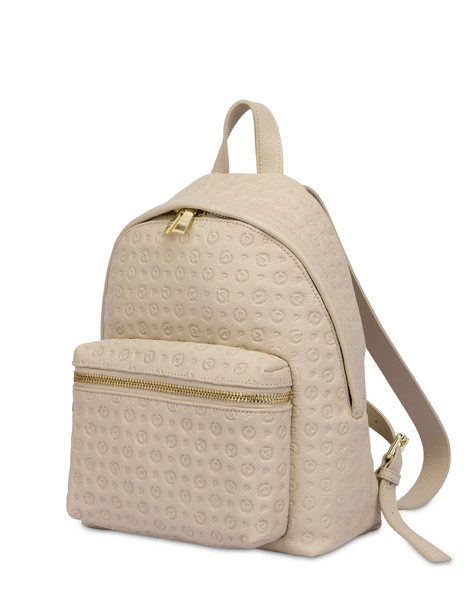 Heritage Logo Embossed backpack IVORY