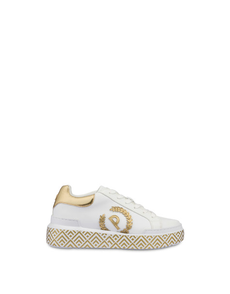Carrie sneakers with printed bottom WHITE/GOLD