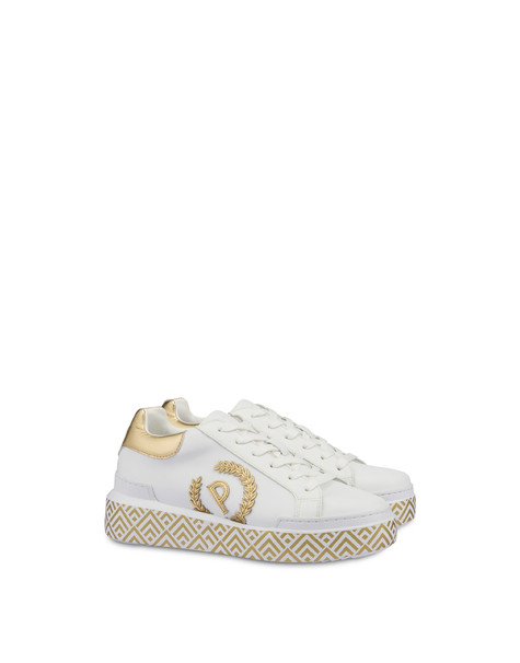 Carrie sneakers with printed bottom WHITE/GOLD