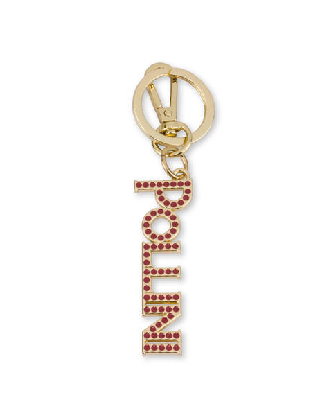 Lettering Logo keychain charm GOLD/RED