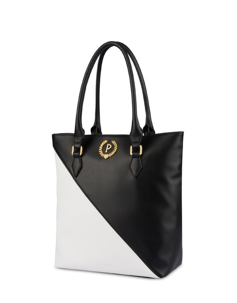 Half & Half two-tone Tote Bag BLACK/WHITE