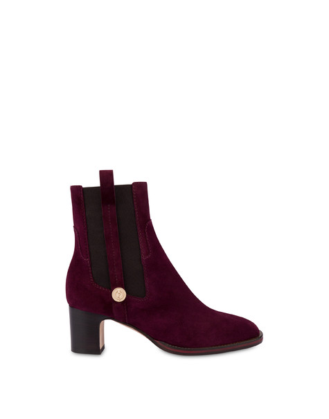 Marne crust leather ankle boots BORDEAUX