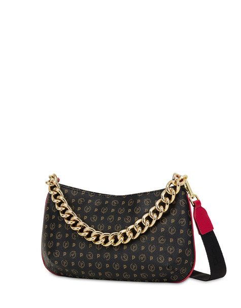 Heritage Logo Classic crossbody bag BLACK/LAKY RED