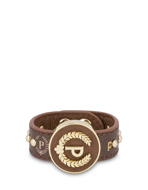 Bracelet With Maxi Stud P-laurel Heritage Bijoux Brown/brown