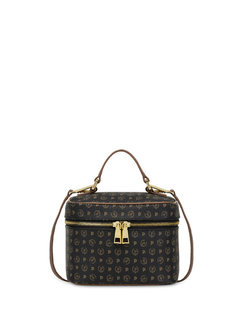 Borsa beauty piccola Heritage Logo Classic NERO/MARRONE