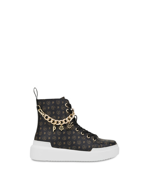 High sneakers con charms Heritage Logo Classic NERO/NERO