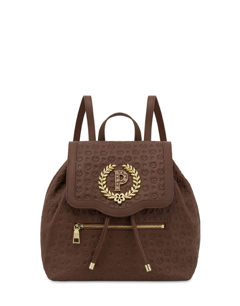 Heritage Logo Embossed backpack BROWN