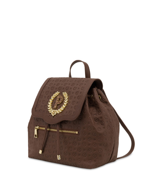 Heritage Logo Embossed backpack BROWN